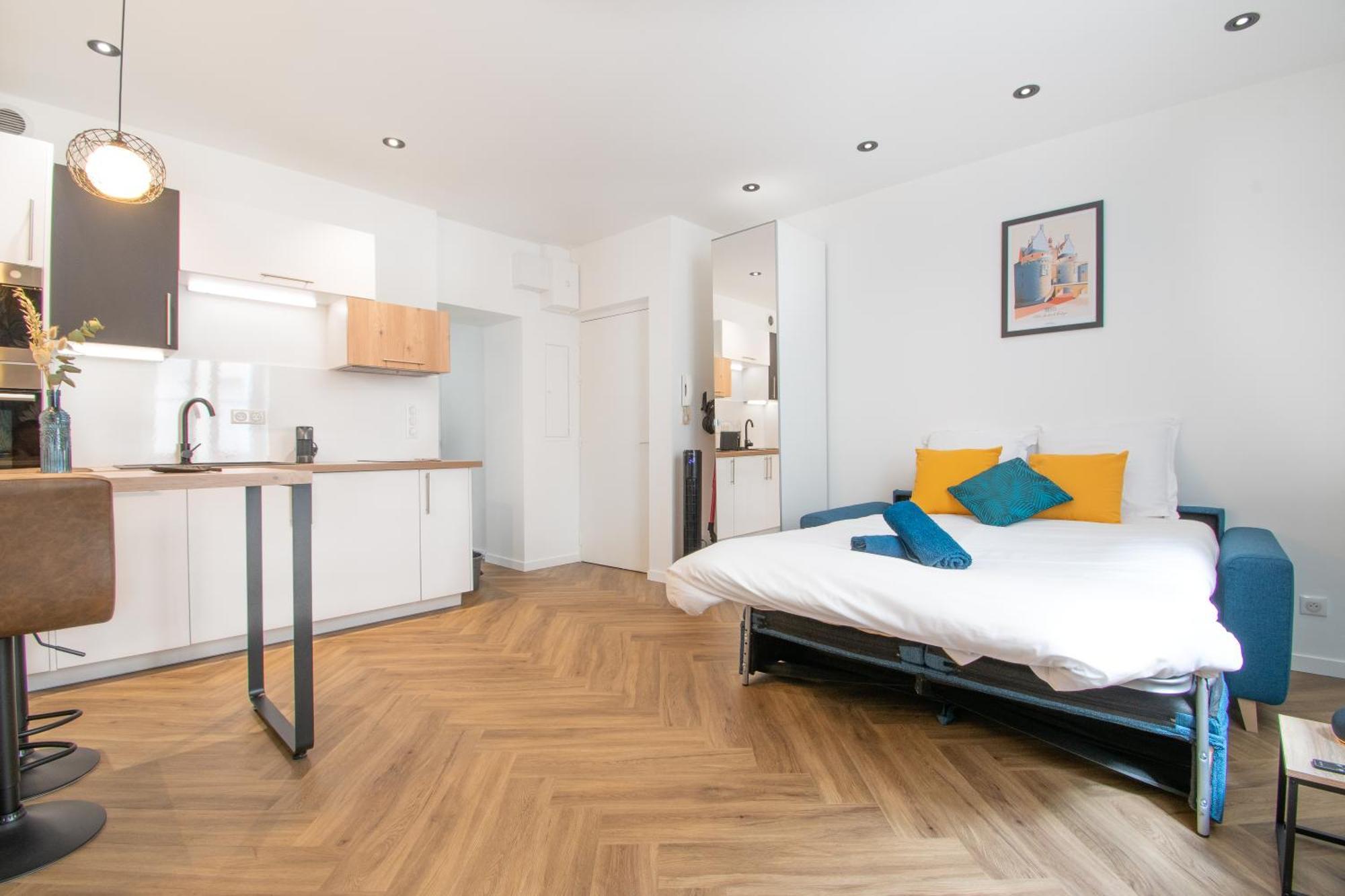 L'Appartement Des Ducs Avec Baignoire Double Nantes Dış mekan fotoğraf
